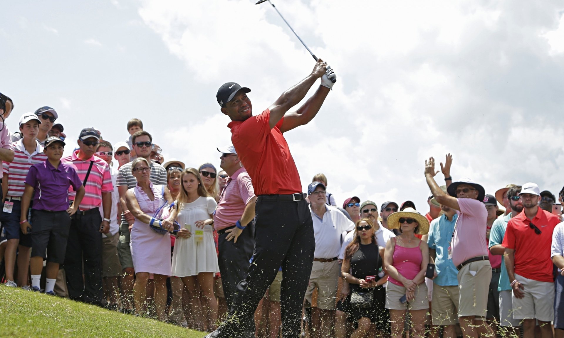  Tiger Woods puts on a brave face as he battles his demons at Sawgrass 